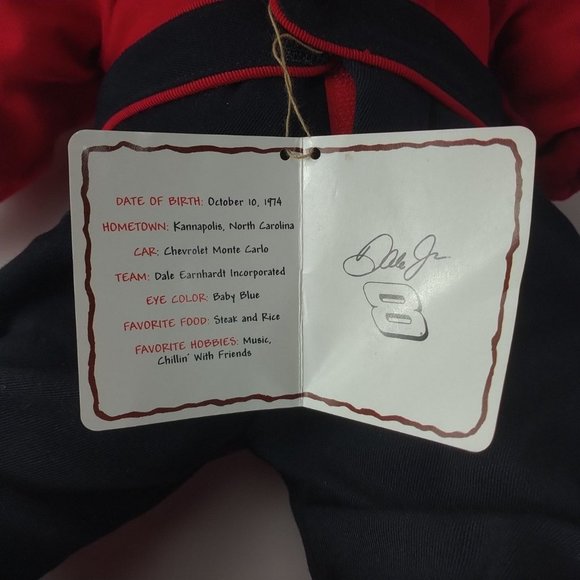 Dale Earnhardt Jr. #8 Boyds Bear Plush 15" Stuffed Animal - Picture 6 of 6